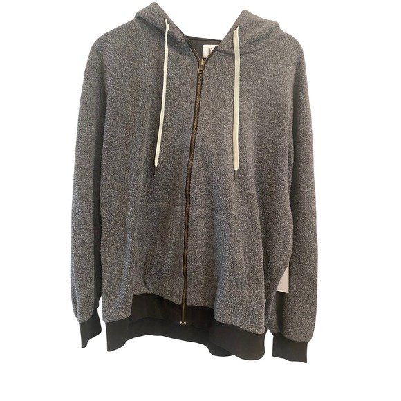 feat Other - Feat BlanketBlend Zip Up Hoodie Hazy Black Unisex XL FEAT-UBBHZU-HBZXL NWT